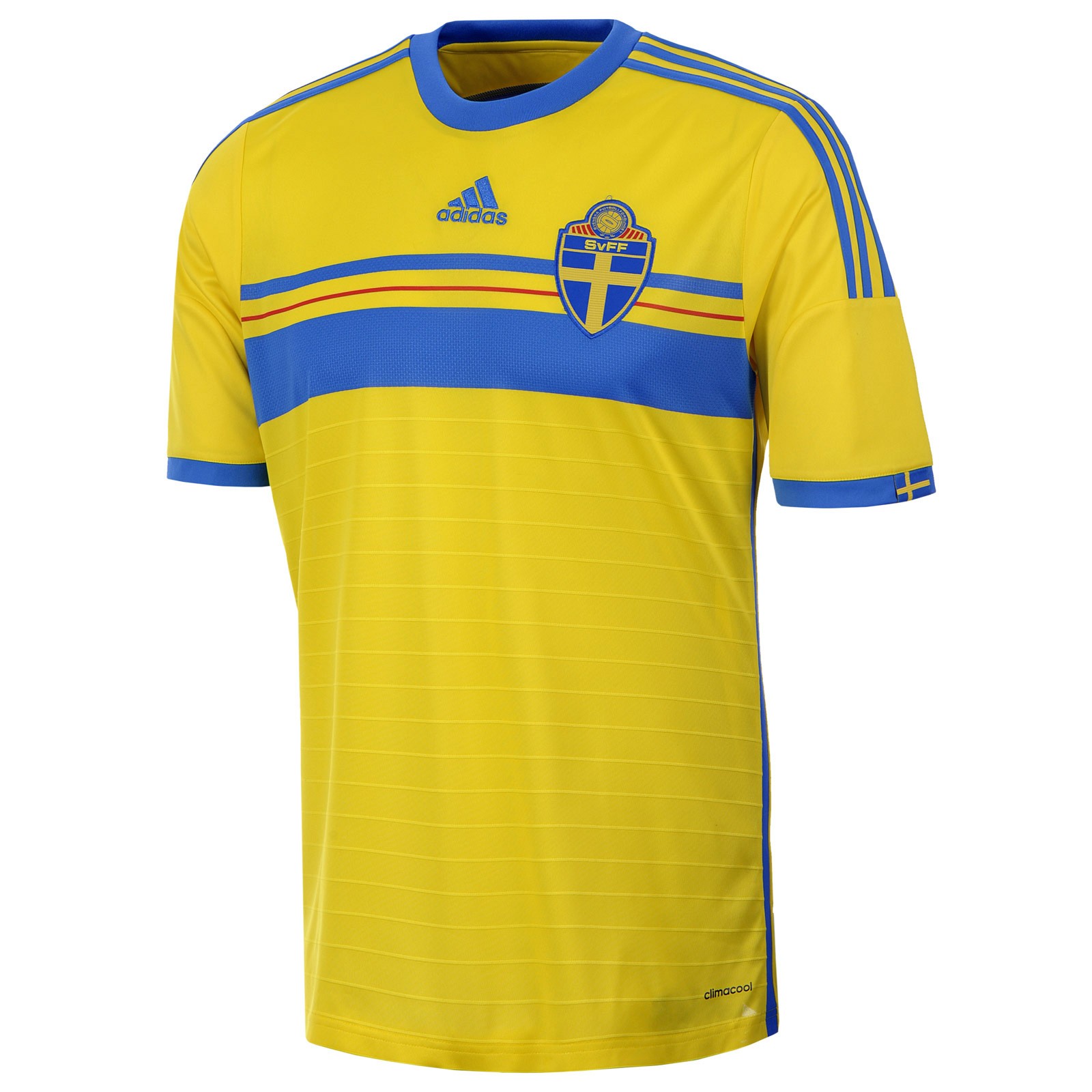 瑞典国家队2014赛季球迷版主场球衣
