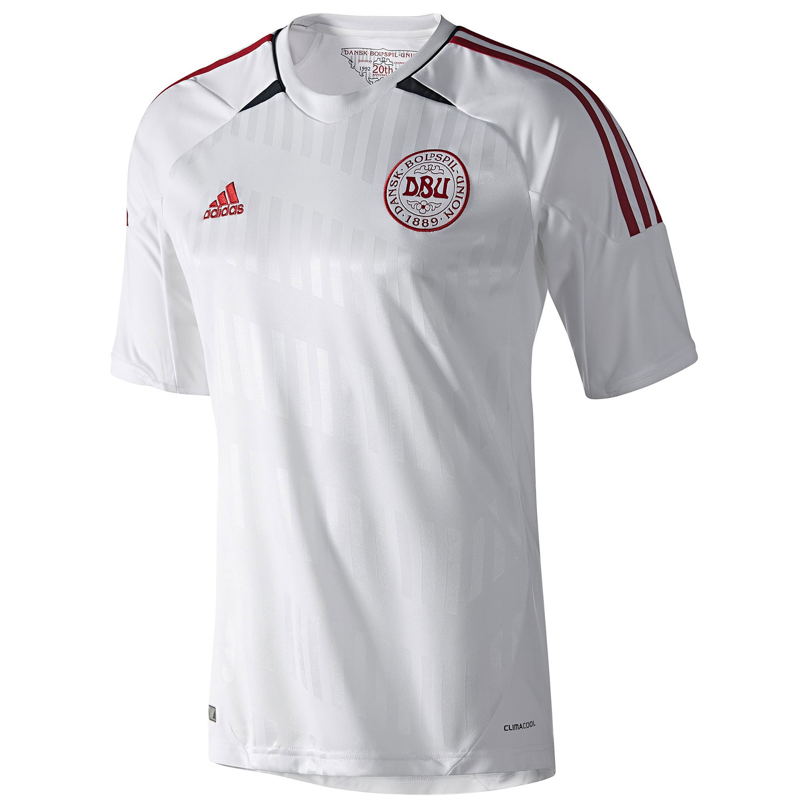 丹麦国家队2012欧洲杯球迷版客场球衣